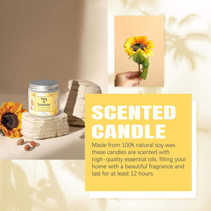 Kit de Autocuidado Alegre y Confortable, Regalo de Ánimo para Amigas y Compañeras, Set de Spa con Aroma a Girasol - Product Image 4