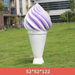 Escultura de Resina Gigante Personalizada de Fibra de Vidrio con Forma de Cono de Helado y Cupcake para Centro Comercial, Tienda o <span class=keywords><strong>Calle</strong></span> - Product Image 6
