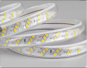 Bande lumineuse LED multicolore 3 rangées AC110V 180 LED/m, ruban blanc chaud 110V pour usage extérieur, bande LED 2835 - Product Image 4