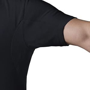 Felpa in 15% Spandex 85% modale personalizzata per gli uomini con le ascelle antisudore Slim Fit con <span class=keywords><strong>scollo</strong></span> a <span class=keywords><strong>V</strong></span> t-shirt di difesa del sudore - Product Image 6