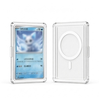 Étui de protection transparent, moderne et flexible pour téléphone portable, grande capacité, avec porte-cartes de collection et couvercle de présentation