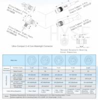 Konektor Bawah Air HYSF SUBSEA Ultra Compact 6-Pin Dry Mate 2A Bulkhead Inline Connector Set untuk ROV AUV Power FPC PCB 550V