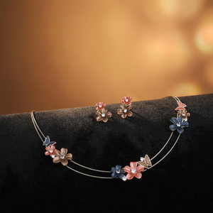 Parures de bijoux raffinées et élégantes, style vintage luxueux, collier et boucles d'oreilles. - Product Image 3
