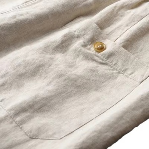 Pantalones de Lino y Algodón Personalizados al por Mayor para Hombre, Pantalones Casuales de Lino para Hombre - Product Image 6