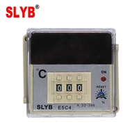 Contrôleur de température numérique SLYB de haute qualité AC220V AC380V E5C4 pour incubateur, entrée K 0-399 pour four