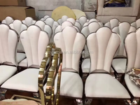 Chaises d'événement modernes de luxe en acier inoxydable à prix d'usine pour mariages, banquets, salons, salles à manger, villas, entrées, parcs et sous-sols