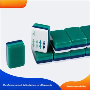 Jeu de <span class=keywords><strong>Mahjong</strong></span> Américain Classique Lisse à 4 Couches en Acrylique Personnalisable, Mini Jeu de <span class=keywords><strong>Mahjong</strong></span> Portable pour Soirées de Jeu Adultes et Famille - Product Image 5