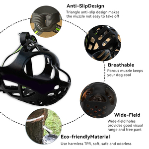 An toàn 3-inch mõm Chiều dài Bulldog <span class=keywords><strong>Dog</strong></span> mõm với Breathable giỏ Thiết kế vật nuôi cổ áo dây xích & harnesses - Product Image 3