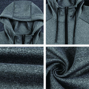 Chaqueta con Capucha para Hombre al por Mayor, Chaqueta Deportiva para Gimnasio, Ropa Deportiva para Correr, Chaqueta con Cremallera para Hombre, Sudadera con Capucha para Entrenamiento de Fisicoculturismo - Product Image 4