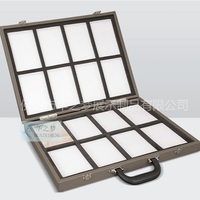 Offre Spéciale aluminium marbre échantillon présentoir tuile pierre quartz valise carton porte-échantillon acrylique échantillon cas avec roues