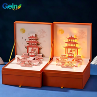 Boîte cadeau de luxe personnalisée de type tiroir avec design pop-up 3D, emballage de coffret cadeau haut de gamme pour les fêtes et les cadeaux d'entreprise
