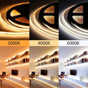 Strip Lampu FCOB Bersertifikasi UL Garansi 3 Tahun 480Leds COB LED 24V 10W 3000K Lampu COB Fleksibel - Product Image 6