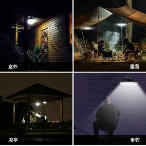 Nouvelle conception de lampe solaire suspendue d'extérieur 1/2 tête avec batterie haute capacité, lampe LED blanc chaud/froid avec câble, éclairage solaire de jardin - Product Image 6