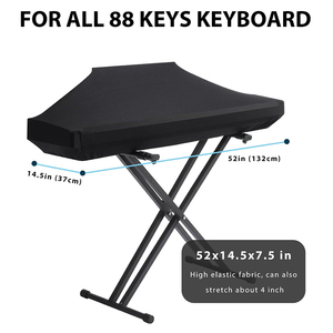 <span class=keywords><strong>Housse</strong></span> anti-poussière réglable pour clavier de <span class=keywords><strong>piano</strong></span> électrique à <span class=keywords><strong>88</strong></span> <span class=keywords><strong>touches</strong></span> <span class=keywords><strong>Housse</strong></span> pour clavier de musique Claviers de <span class=keywords><strong>piano</strong></span> musical Housses anti-poussière - Product Image 2