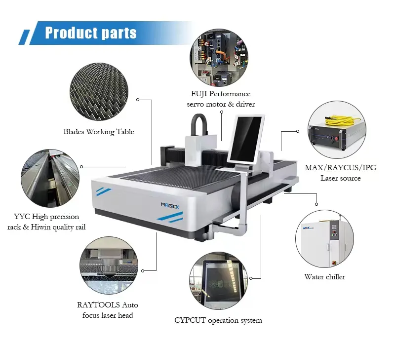 Tempat tidur besar baja berkualitas tinggi CNC karbon Cina maks 1000/1500/2000w 3000 watt 3015 lazer mesin pemotong pemotong pemotong laser logam