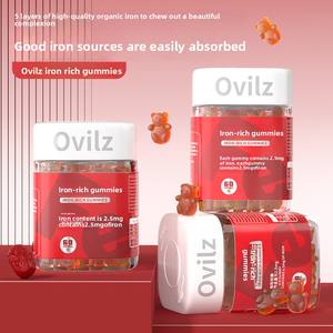 Gummies de fer en gros pour femmes, saveur fruitée, pour soutenir la santé du <span class=keywords><strong>sang</strong></span> et l'immunité - Product Image 1