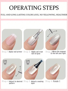 เจลทาเล็บแบบกระปุก 9 สี ยูวีเจลเนื้อแน่น สีสดชัด ติดทนนาน สำหรับตกแต่งเล็บแบบซาลอน - Product Image 6