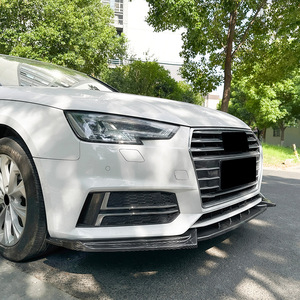 Audi A4 B9 <b>Sline</b> Front Lip Spoiler Carbon Fiber Texture Matte Finish 2017-2019 Car Body Kit - Product Image 3