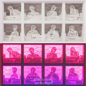 Lámpara Nocturna de Ídolos de K-Pop, Productos Periféricos, Decoración para Fiestas, Marco de Fotos, Pintura, Regalo de Cumpleaños - Product Image 4