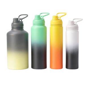 Stainless Steel Thermos Water Bottle 40oz <b>Large</b> Capacity Portable Travel Insulated <b>Mug</b> With Lid And Handle - Product Image 5
