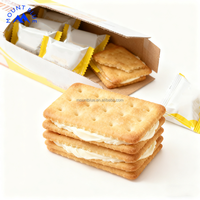 Biscuits à la crème au chocolat de qualité supérieure, croustillants, sucrés, emballés individuellement, personnalisables, boîte cadeau, biscuits pour grignoter, cadeaux