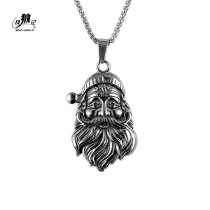 Santa Claus <b>Titanium</b> Steel Necklace Pendant Unisex Gift Jewelry SP1057 - Product Image 5