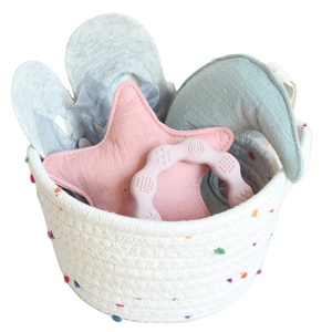 Cute Baby Supplies Basket Rope Cotton Storage Cotton Rope Storage Basket