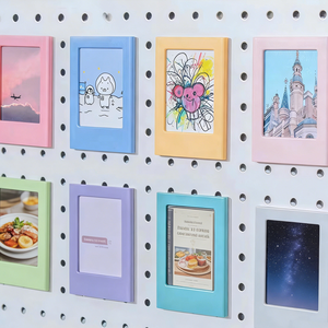 Autocollant magnétique en forme Art déco personnalisé, aimant de réfrigérateur en plastique <span class=keywords><strong>mini</strong></span> pour cadre photo Instax en acrylique - Product Image 1