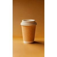 Máquina Automática de Alta Velocidad y Alto Rendimiento para Fabricar Vasos de Papel de Doble Pared con Relieve, Coloridos, Estilo Surcoreano, 70-80 Piezas/Min