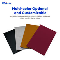 Modules de panneaux solaires BIPV ignifuges et étanches pour bâtiments, façade double vitrage colorée BIPV 575W N-type HJT, mur-rideau