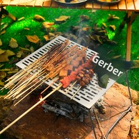 Barbecue de camping en titane pur - Conception pliable et portable, léger (780g)