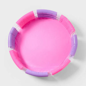 <span class=keywords><strong>Piscine</strong></span> gonflable ronde à 3 anneaux en PVC résistant rose pour enfants et tout-petits, bac à balles gonflable en plastique durable - Product Image 3