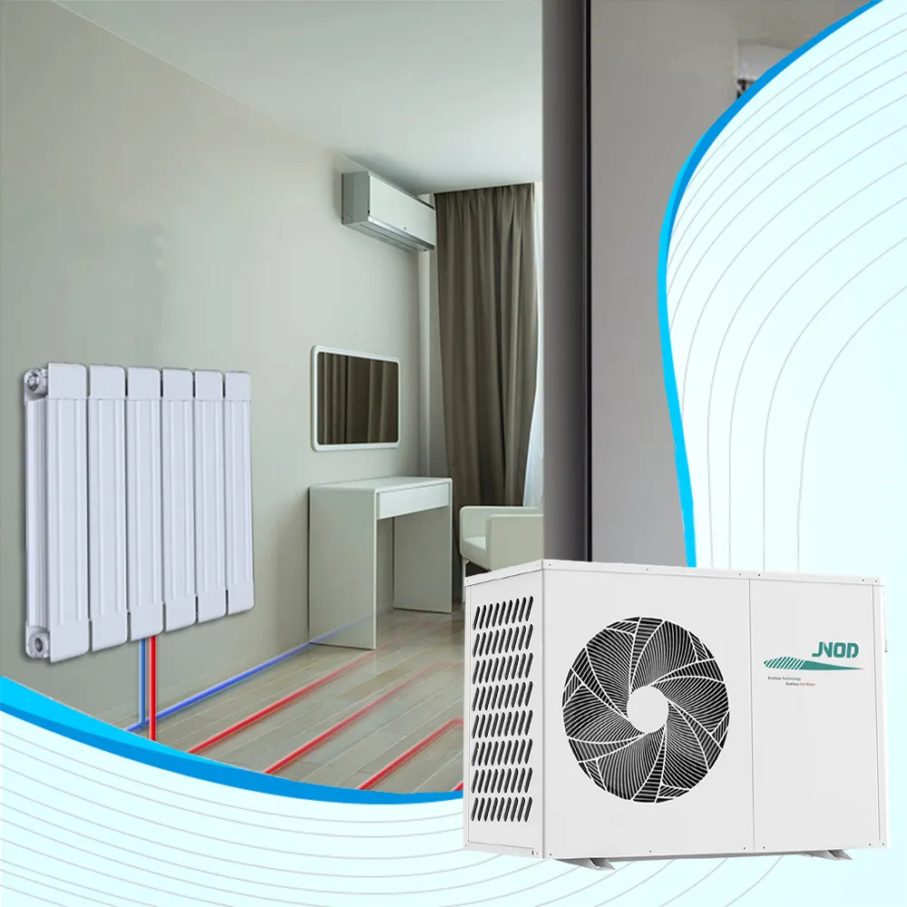 Konut temiz enerji aletleri yüksek verimli R32 ısı pompası monoblok hava su ısı pompası