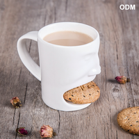 Tasse en céramique blanche créative personnalisée visage humain drôle et paire de tasses à eau de couple pour les fêtes tasse à café renforcée