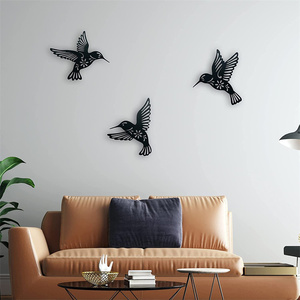 Nuovo colibrì scavato in metallo artigianato creativo per la casa decorazione <span class=keywords><strong>a</strong></span> forma di colibrì scolpita decorazione da parete in ferro - Product Image 4