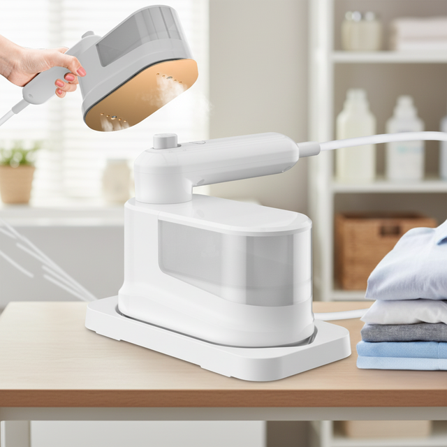 2025 New Hand-held Portable Electric Iron Home Mini Garment Steamer Rotating Folding Travel-specific Hotel Use 1200W Anti-Dry