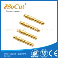 Jbocnt JB-A-029 Connecteur banane plaqué or 2,5 mm, accessoire spécial pour batterie USB, 2A, cuivre, 3P 4P, médical