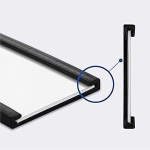 Support de porte-étiquette en métal magnétique souple de type C avec design gravé, sans perforation, personnalisation multi-tailles pour badges et emblèmes - Product Image 2