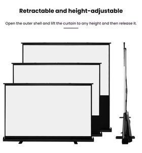 <span class=keywords><strong>Écran</strong></span> de projection manuel sans installation, format 16:9, pour projecteur extérieur, projecteur domestique, <span class=keywords><strong>écran</strong></span> portable à longue portée - Product Image 4