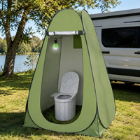 Ensemble de douche d'intimité à installation instantanée avec douchette électrique portable et abri extérieur pliable coupe-vent pour le camping et les voyages