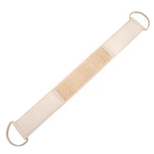 Éponge de bain et de <span class=keywords><strong>douche</strong></span> en ramie de chanvre naturel unisexe Conception simple de ceinture longue pour le massage de la sangle arrière Spa Nettoyage de la santé de la peau - Product Image 2