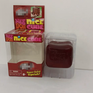 Nouveau D0h Dr Pepper Nice Cube Squish Rouge Mignon Écologique en TPR Motif Dessin Animé Imprimé UV Jouets Carrés Anti-Stress - Product Image 1