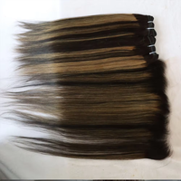 Extensions de cheveux humains vierges Remy gris piano 1B avec closure frontale en dentelle transparente – Vente en gros