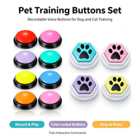 Personnalisé Chien Discours Voix Répondre Enregistrement Enregistrable Animal Chien Son Formation Intelligent Parler Boutons Buzzers Jouet Bouton