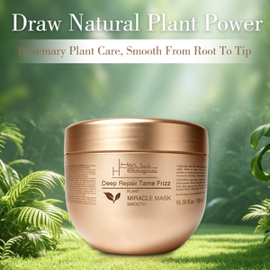 Masque capillaire réparateur en profondeur à la kératine, personnalisé pour un seul usage, lisse les cheveux crépus, nourrit les cheveux secs et abîmés, crème de soin capillaire - Product Image 1
