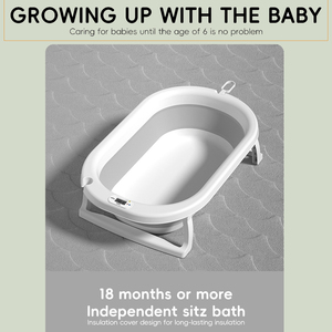 SUNNUO High Quality Non-Slip <strong>Foldable</strong> Baby <strong>Bath</strong> Tub Comfortable Cushion Convenient Thermometer Multifunction Design Baby <strong>Bath</strong> - Product Image 5