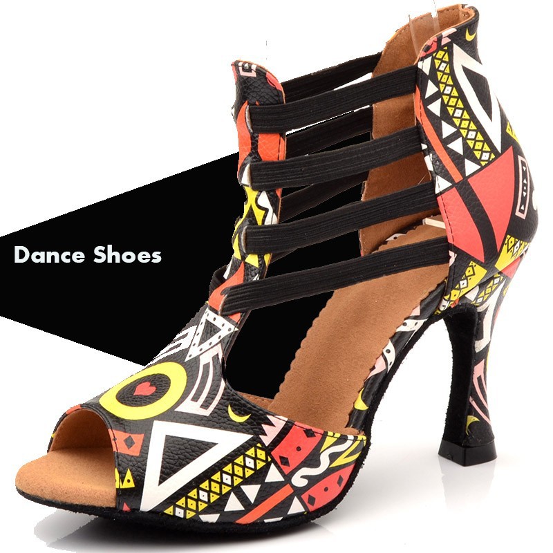 Custom Design Latin Dance Shoes Women Salsa Ballroom Latin Shoes Wholesale