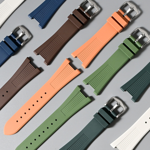 Dây đeo đồng hồ cao cấp bằng cao su FKM dành cho Patek Philippe, Citizen, dây thay thế 18mm, mềm mại, cao cấp, chất liệu Fluororubber - Product Image 1