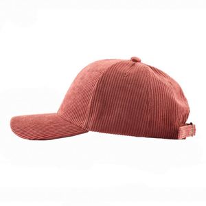 Gorro Deportivo de Pana para Mujer, Color Sólido, con Visera Curva, para Otoño e Invierno, Gorra de Béisbol Cálida para Actividades al Aire Libre - Product Image 3