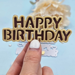 Hot Bán Hạnh Phúc Sinh Nhật Kim Loại Chết Cắt Cho Thẻ Làm DIY Handmade Craft Tiếng Anh Chết Cắt Cho Scrapbooking - Product Image 2